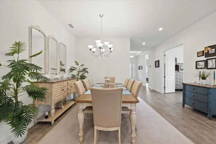 Formal Dining table area near grand salon and kitchen