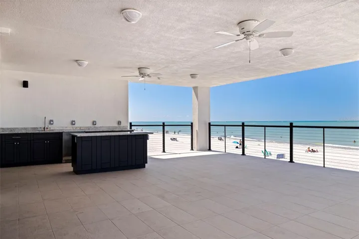 Balcony facing water