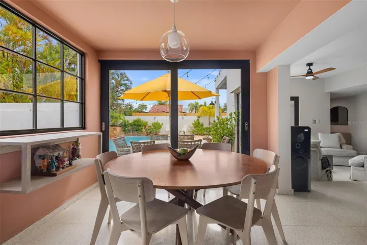 Formal Dining Room adjacent to kitchen with great natural light