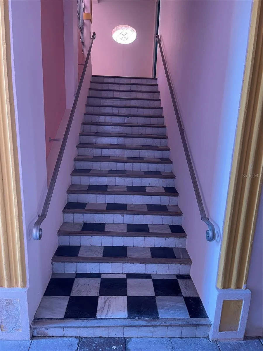 Stairs to second floor