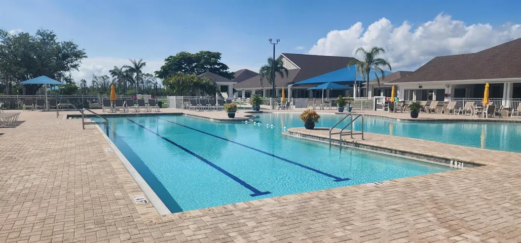 Lap section at the community pool