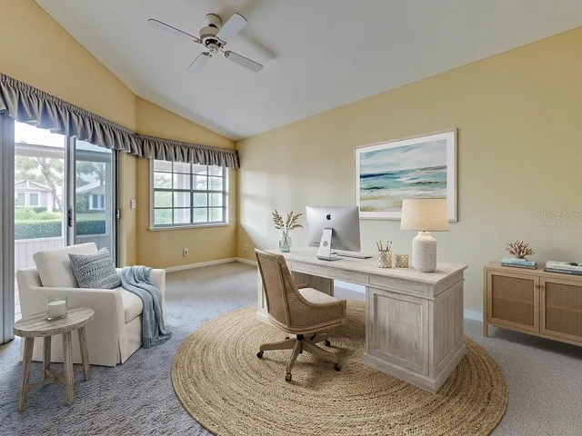 Virtually staged flex room