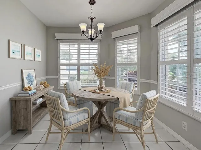 Virtually staged Kitchen dinette