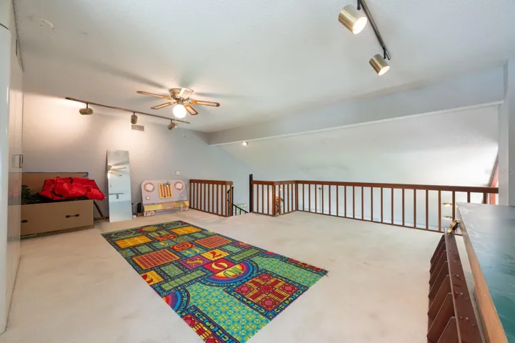 Open loft overlooking the family room.