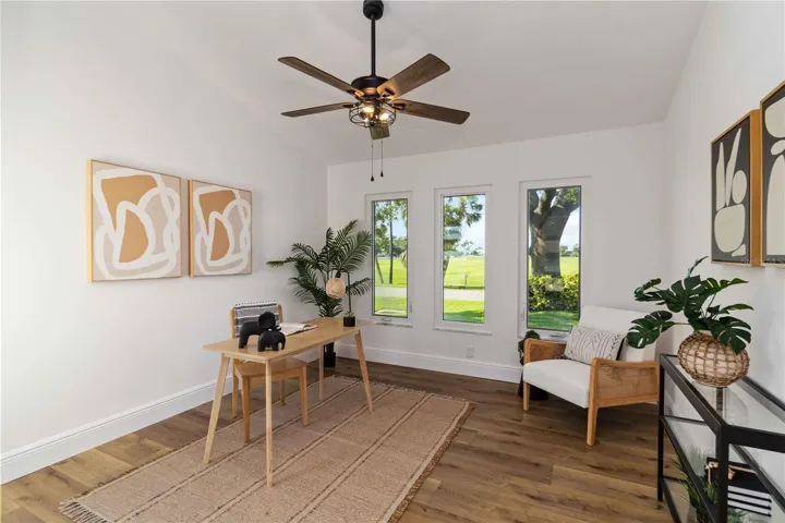 Bedroom 2 is flooded with natural light, making it a perfect home office!