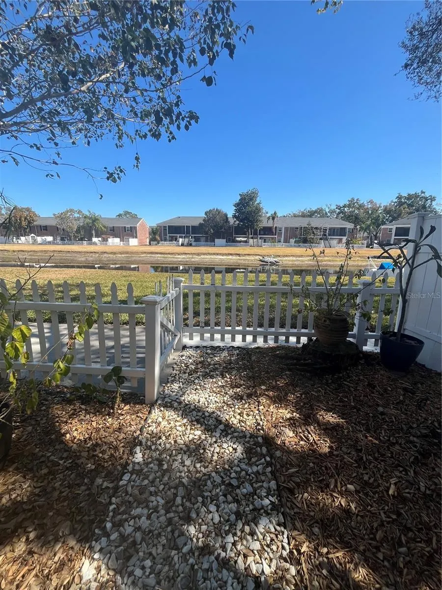 Back fenced yard
