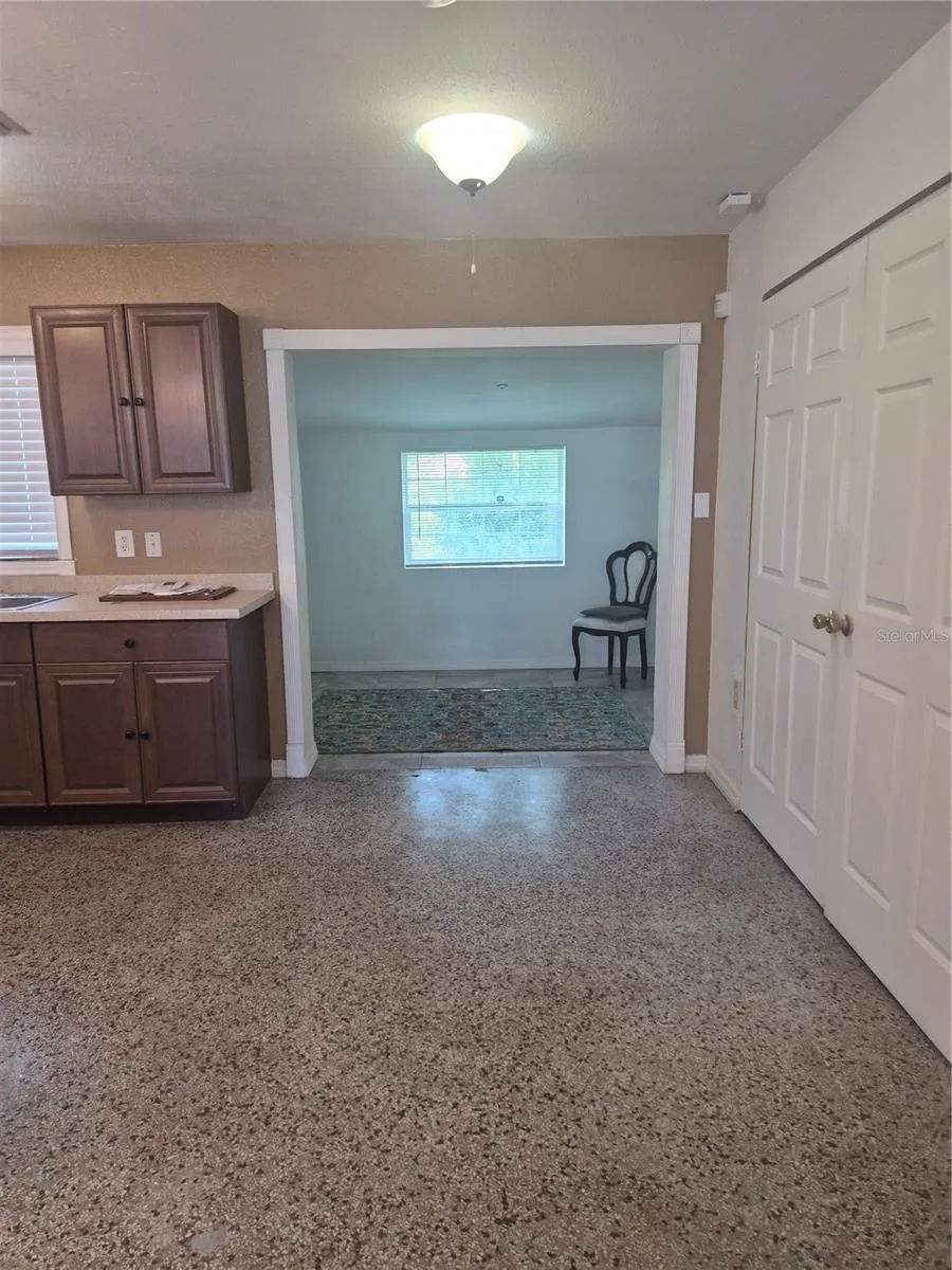 View of bonus room from front door