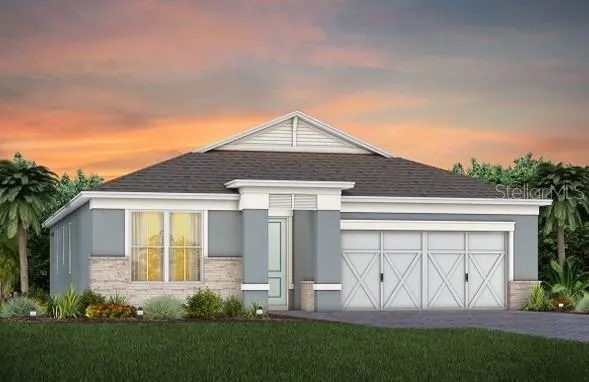 Exterior Design. Artistic rendering for this new construction home. Pictures are for illustrative purposes only. Elevations, colors and options may vary.