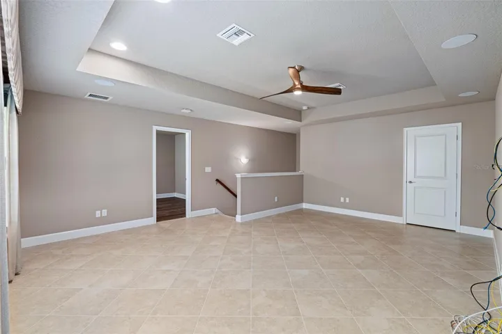 Tray Ceiling & Storage Closet