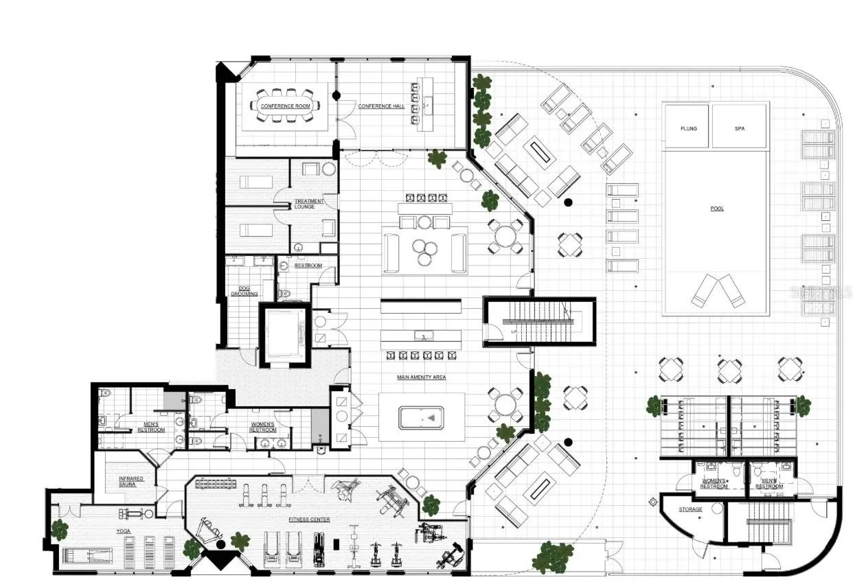Amenity Level Floorplan