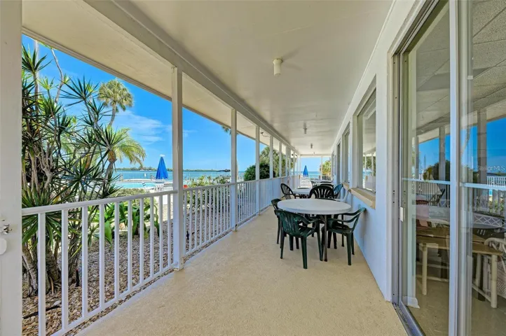 Clubhouse outside eating area