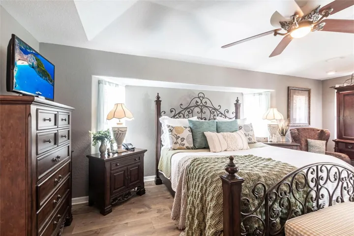 Beautifully appointed primary bedroom