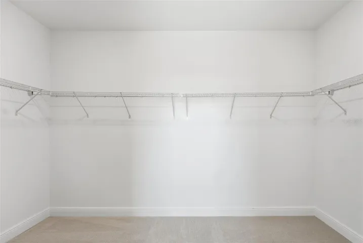 Large primary walk in closet