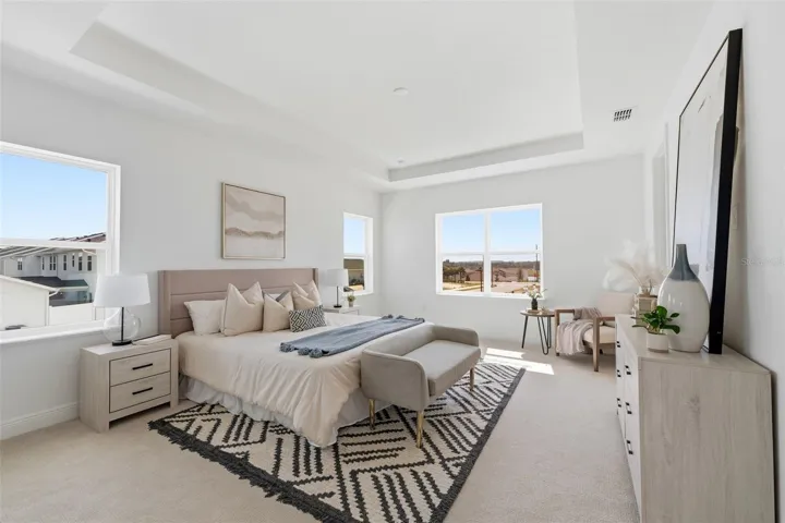 Spacious primary suite