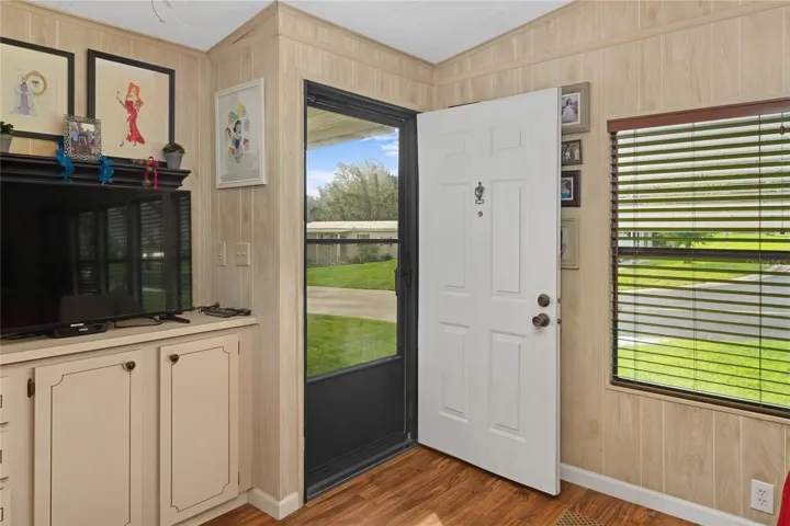 Front entry into family room