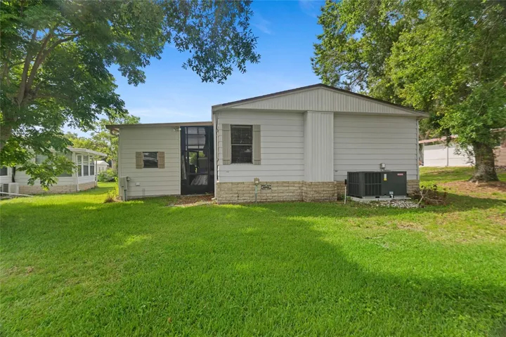 Rear of home, laundry room, new AC!