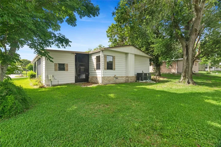 Rear of home, laundry room, new AC!