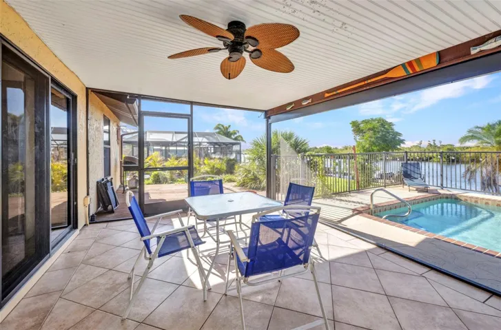 Screen enclosed lanai