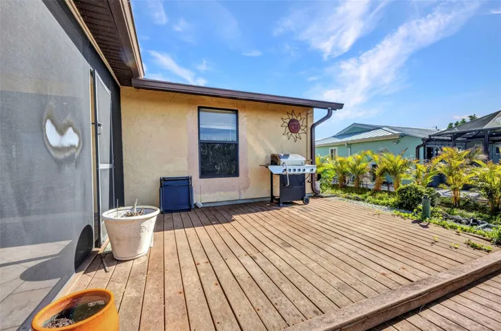 Backyard deck