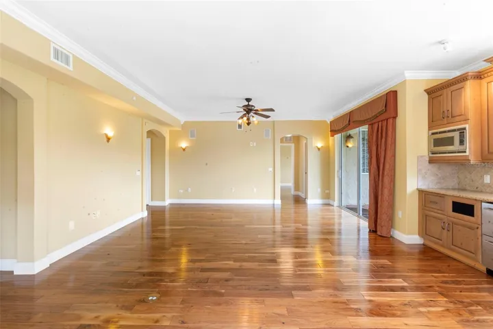 Downstairs Family Room with kitchenette
