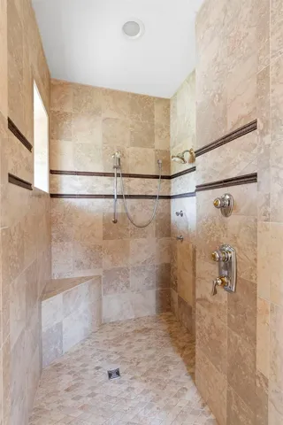 huge walk in shower