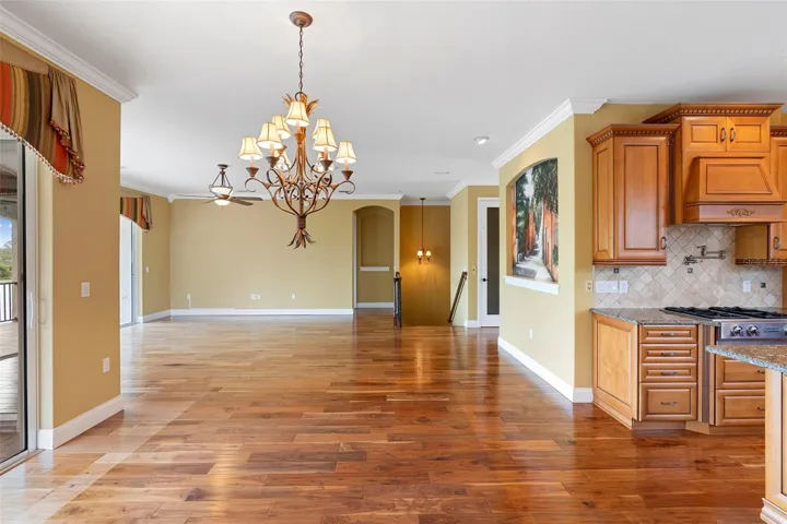 upstairs Dining, Living in the back, kitchen to the right