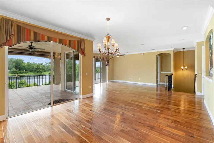 Dining area with access to outside