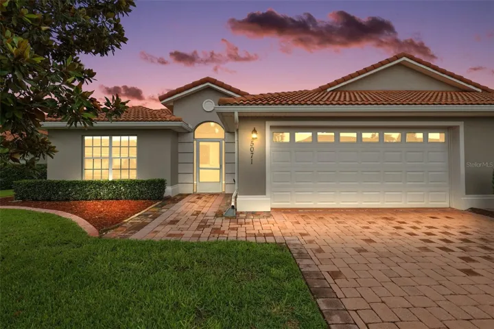 Twilight Front Elevation
