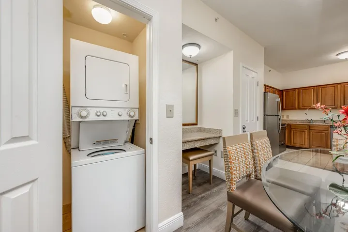 In-Unit Laundry.