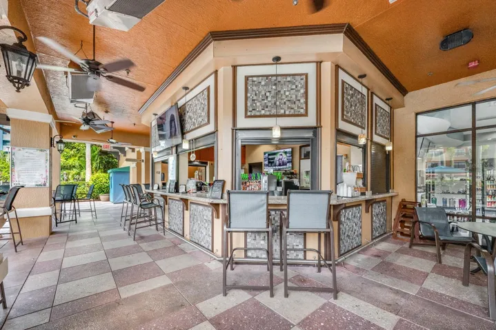 There is a full bar right on property!