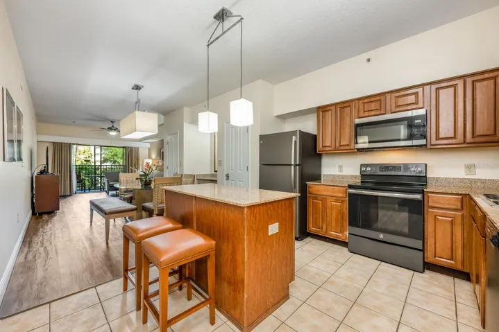 Open living areas.