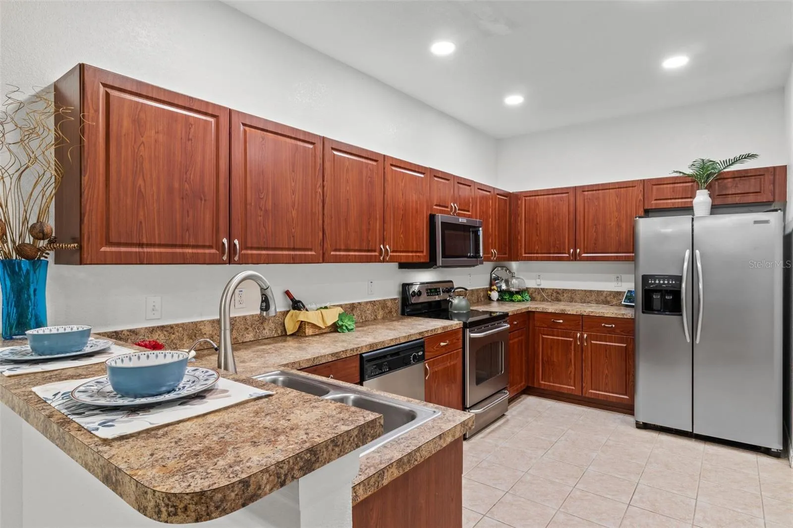 Kitchen has Stainless Steel Appliances