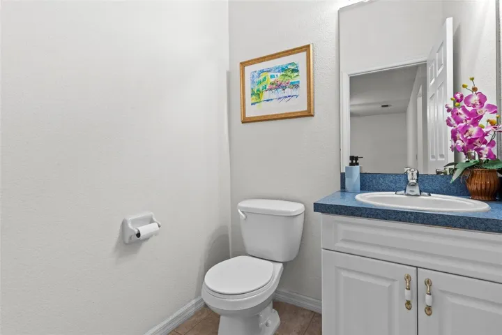 Half Bath off of Family Room