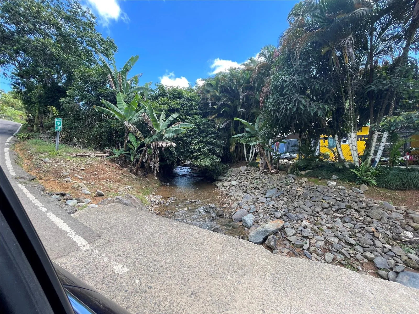 Stream that originates on the property