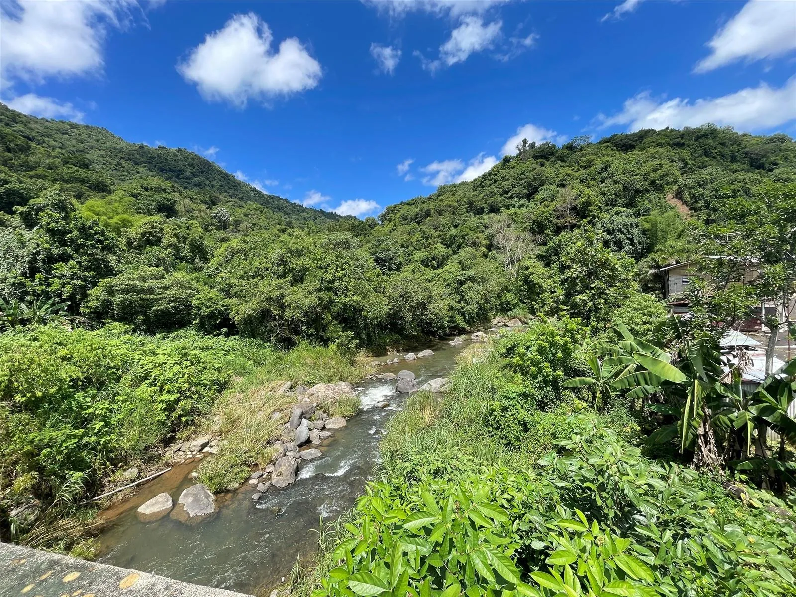 Rivers bordering the property