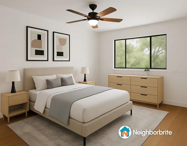 Primary Bedroom Virtually Staged