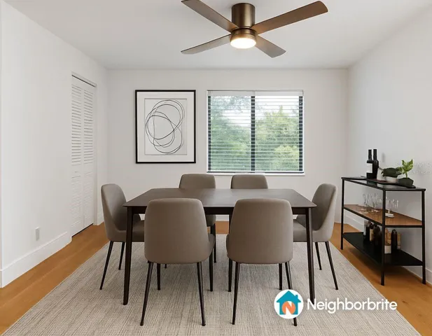 Virtually Staged Dining Room