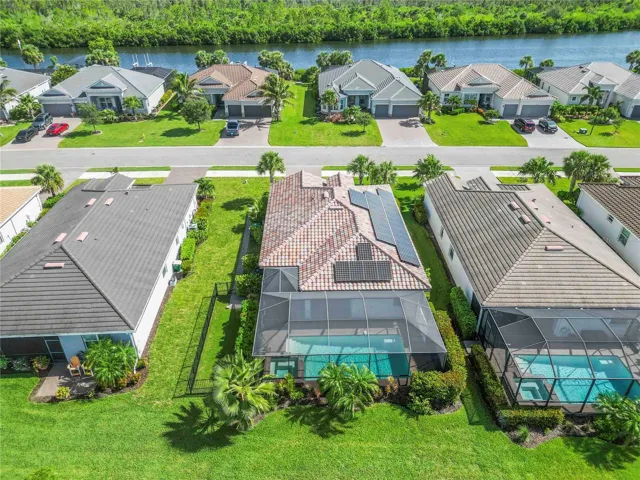 Aerial view from back of the house