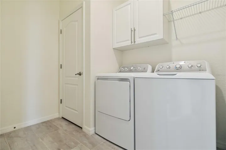 spacious laundry room