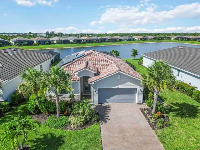 Aerial view front of house