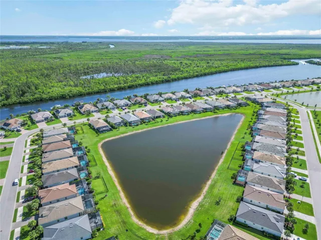 community view of the lake and canal