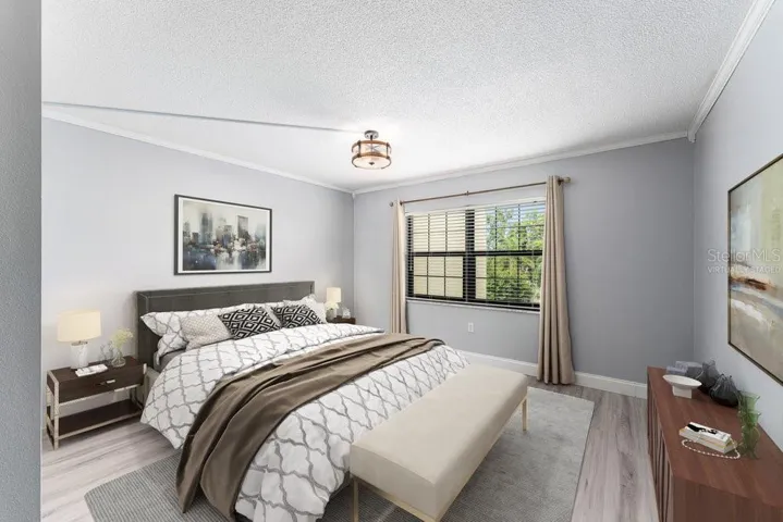 Virtually Staged Bedroom