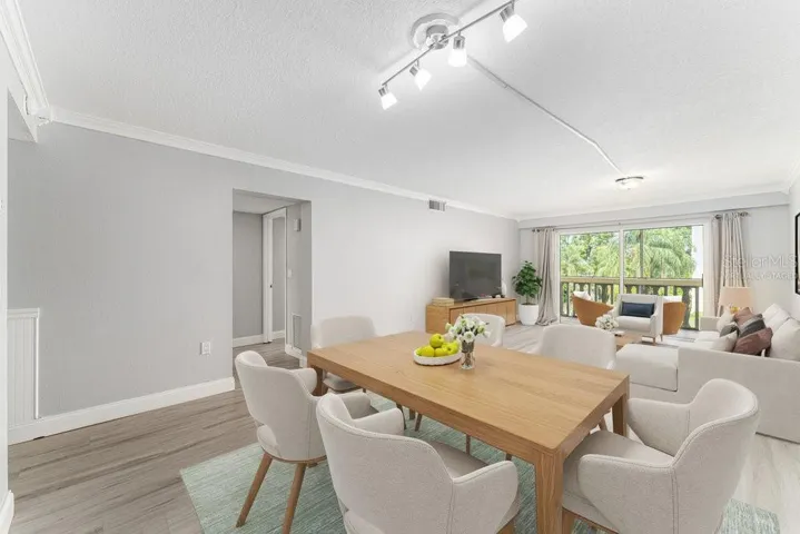 Virtually Staged Dining / Living Area