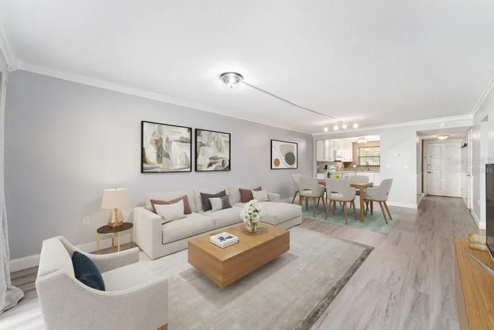 Virtually Staged Dining / Living Area