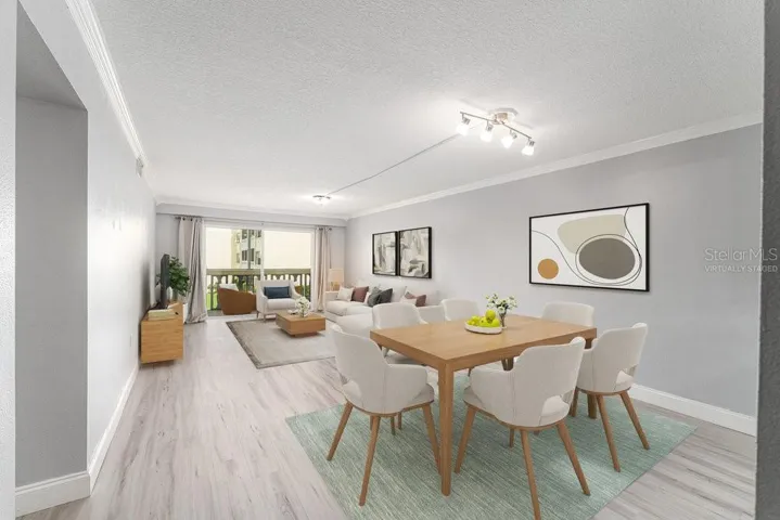 Virtually Staged Dining / Living Area