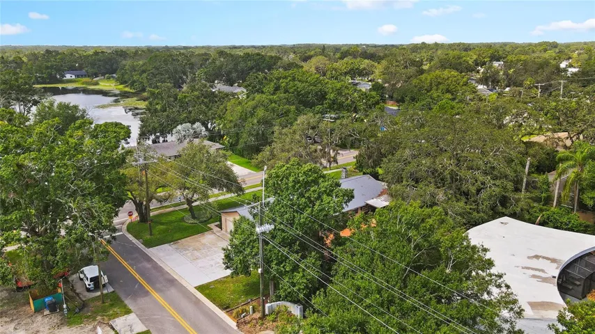 Aerial view of the 0.32-acre lot this home sits on!