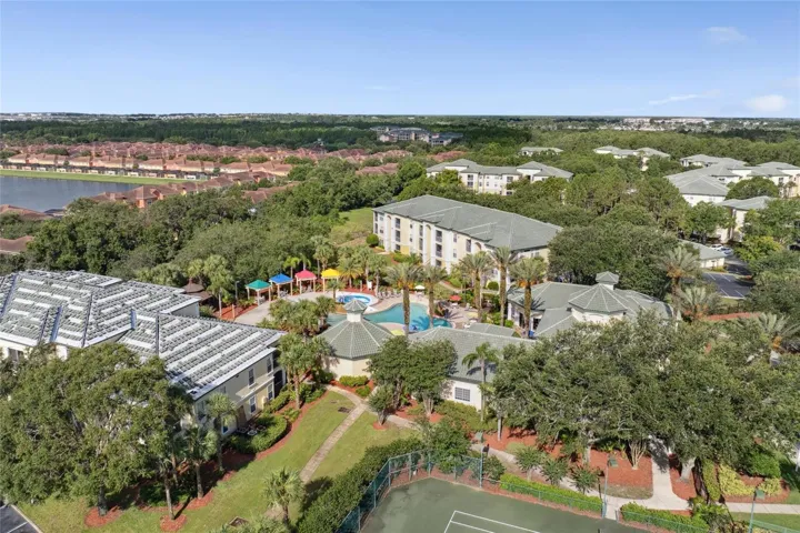 Main pool aerial