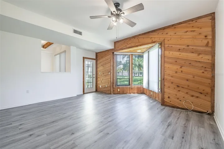 Living Room with Door to Exterior Patio