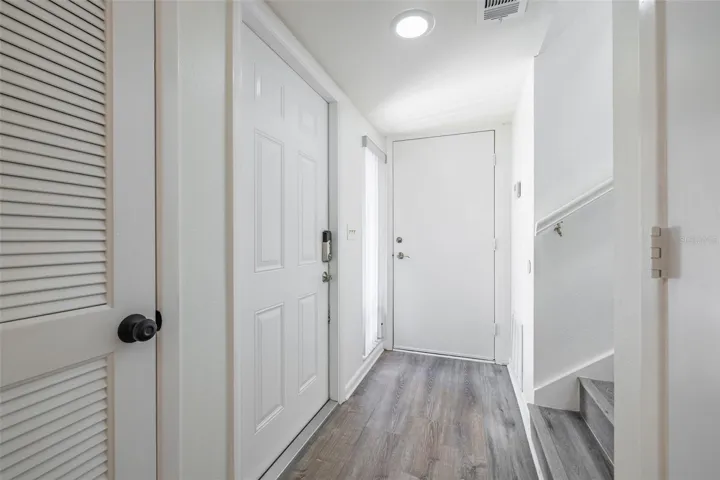 Entrance - looking toward garage door