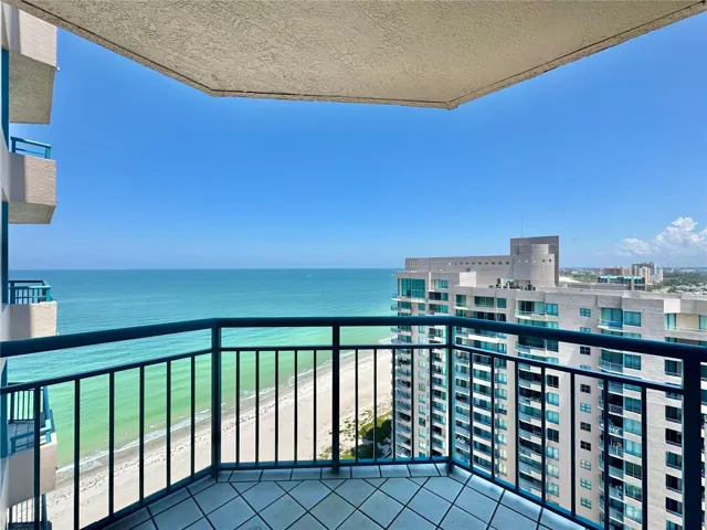 Balcony off dining and living room